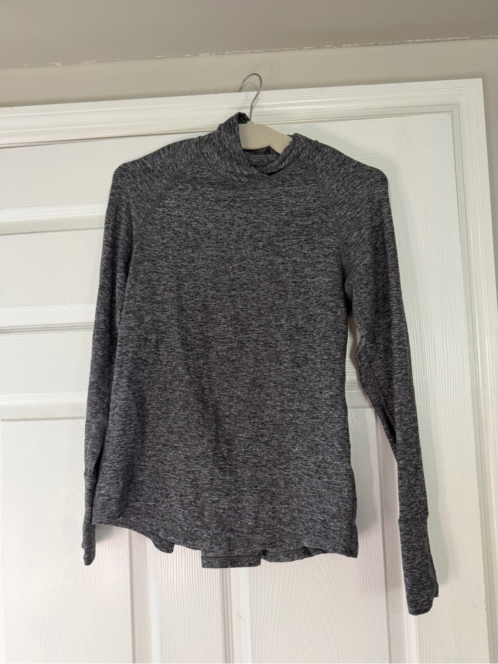 lululemon athletica Heathered Charcoal Long-Sleeve Mock Neck Top